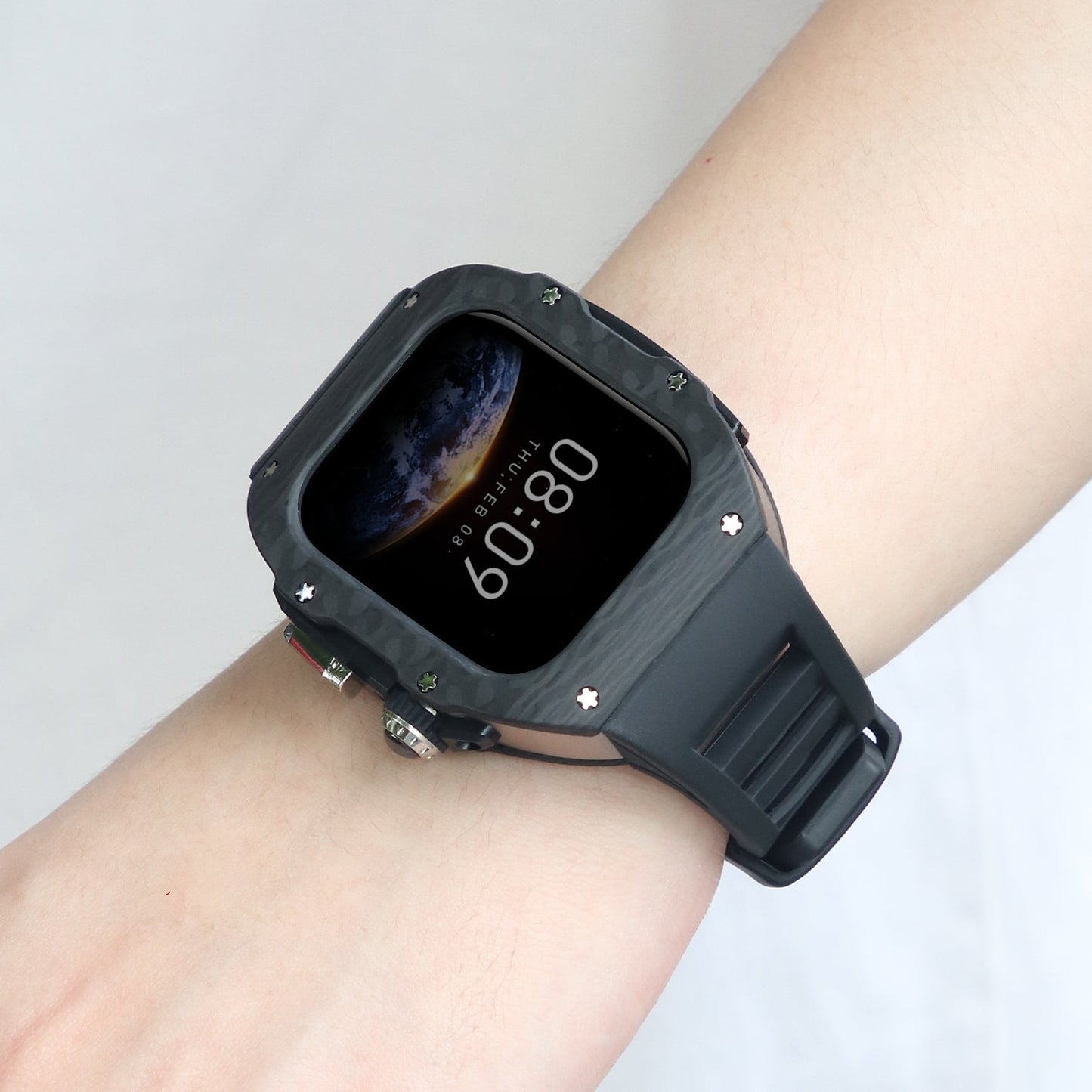 Luxury Mod Kit for Apple Watch 10/11 (42/46mm) - Silver Edition