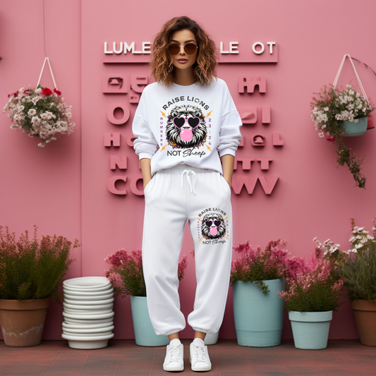 Raise Lions not sheep FULL sweatsuit I Christian Apparel