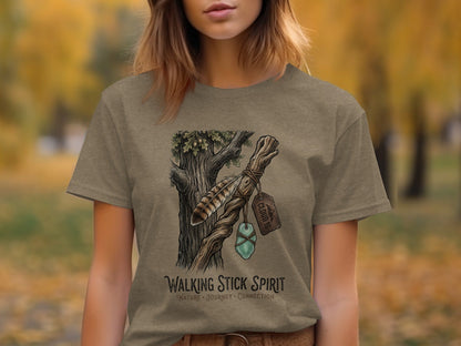 Heritage Walking Stick Spirit: Journey Nomad Tee