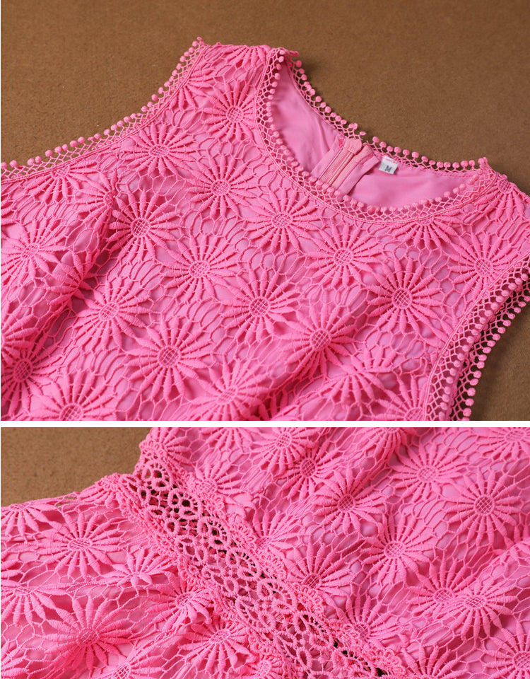 Unique French Tea Break Long Hollow Out Skirt See size chart under “more details”