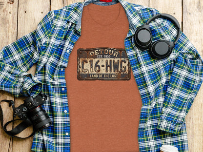 Land of the Lost Detour Plate: The Explorer's Adventure Tee