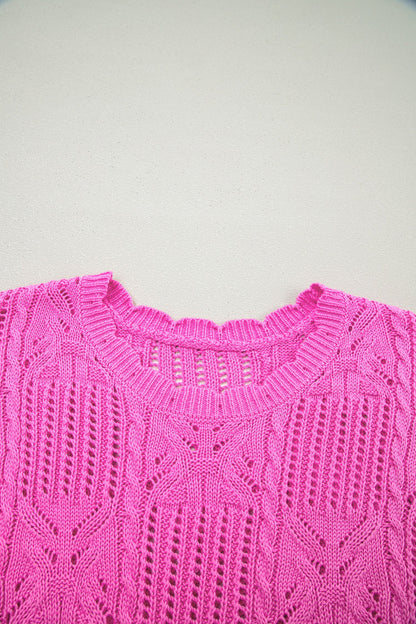 Ainara Trim Short Sleeve Sweater