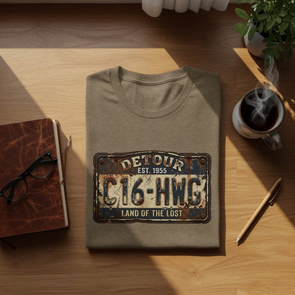 Land of the Lost Detour Plate: The Explorer's Adventure Tee