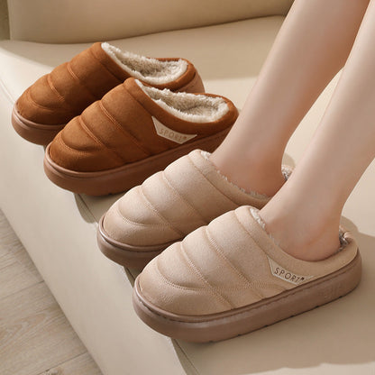 Cozy Plush House Slippers – Thick-Sole, Unisex
