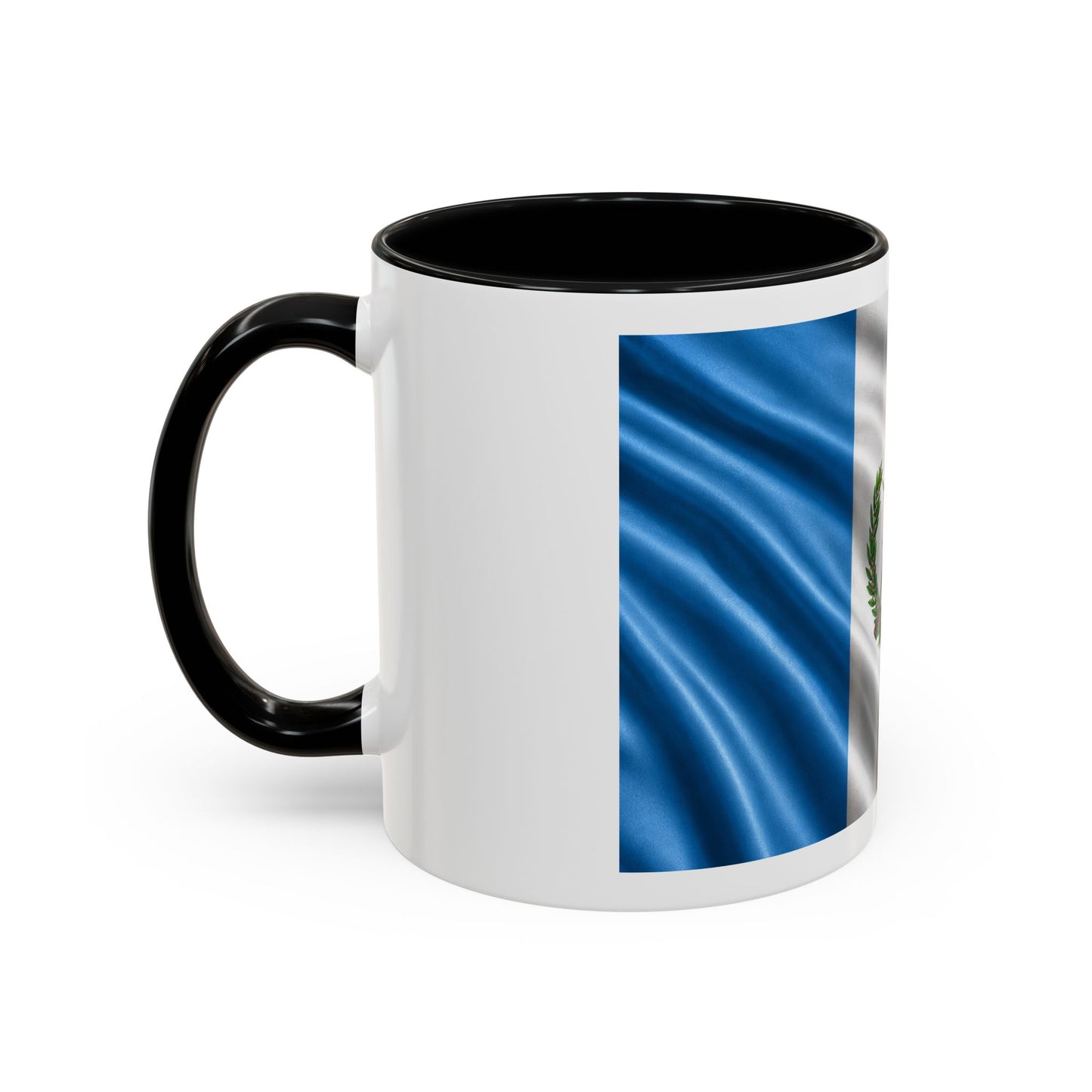 Guatemala Flag Accent Coffee Mug – 11/15oz Patriotic National Emblem Ceramic Mug
