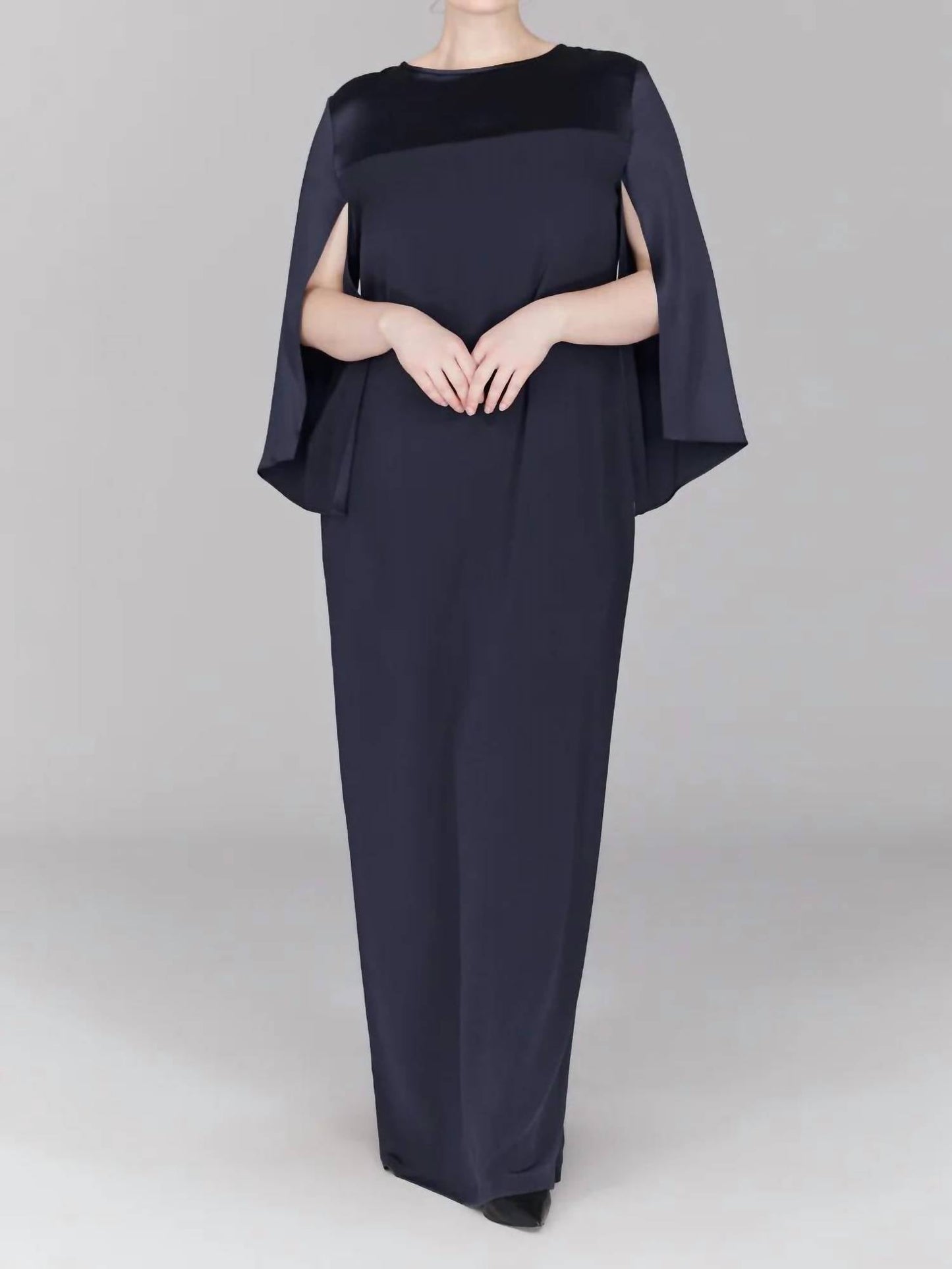 Long Sleeve Silk Dress