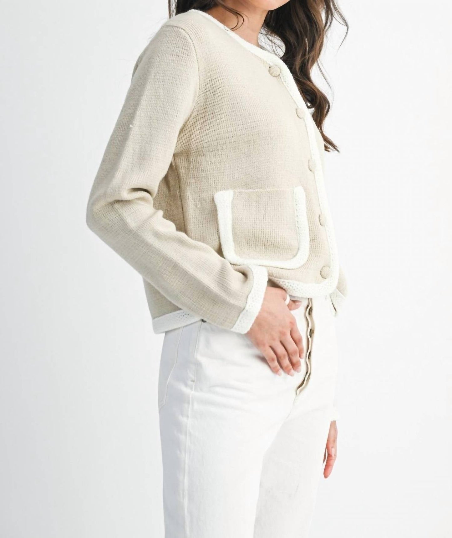 Addison Front Pocket Detail Cardigan