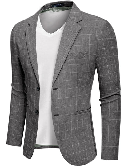 COOFANDY Men's Blazer Casual Two Buttons Sport Coats Lightweight Suit Jacket