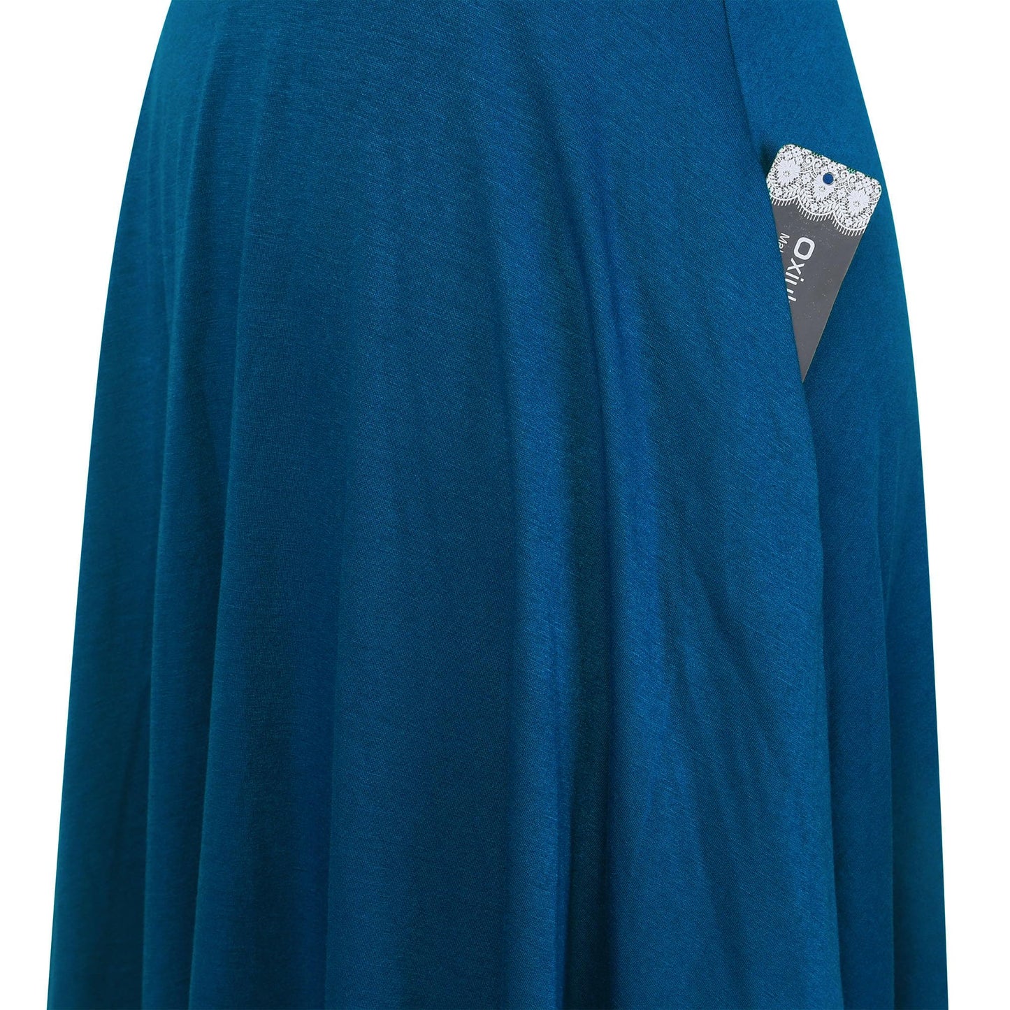 oxiuly Women's Vintage Dot V-Neck Cap Sleeve Casual Pockets Swing Tea Dress OX296