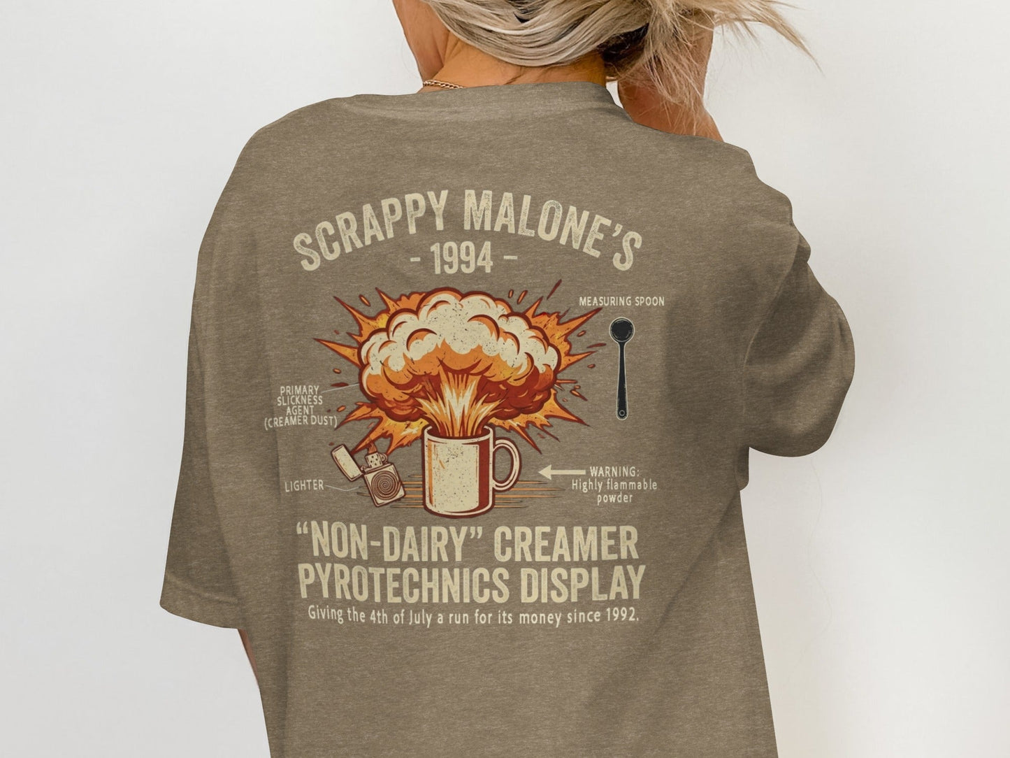 Scrappy Malone's Creamer Pyrotechnics Tee - '90s Nostalgia