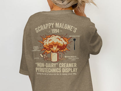 Scrappy Malone's Creamer Pyrotechnics Tee - '90s Nostalgia