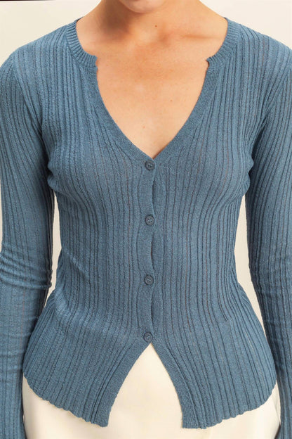 Gigi Ribbed Cardigan