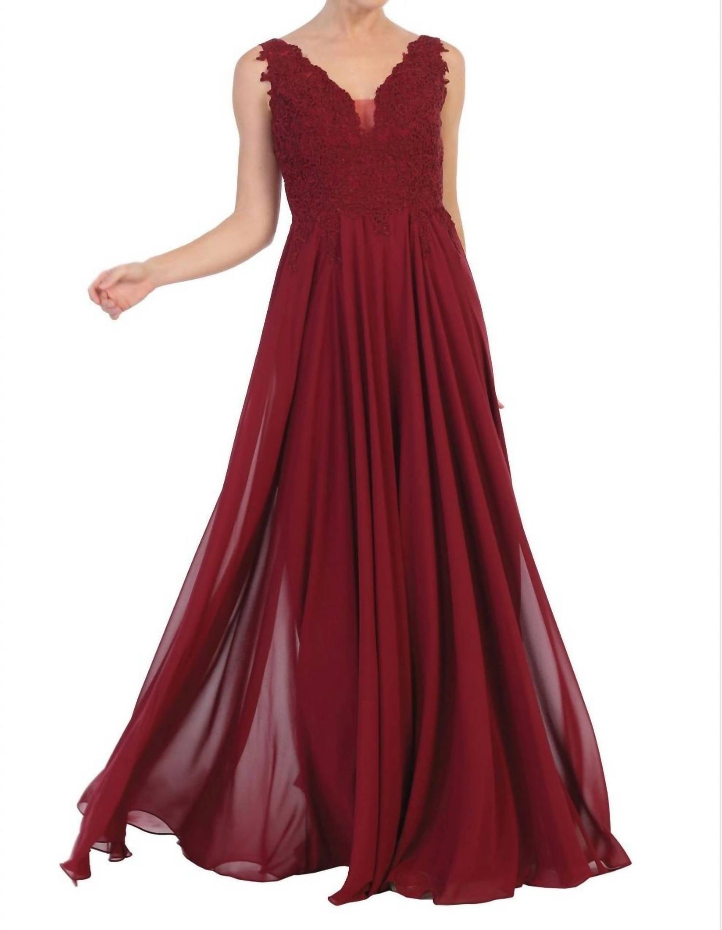 Long Sleeveless Formal Evening Elegant Dress