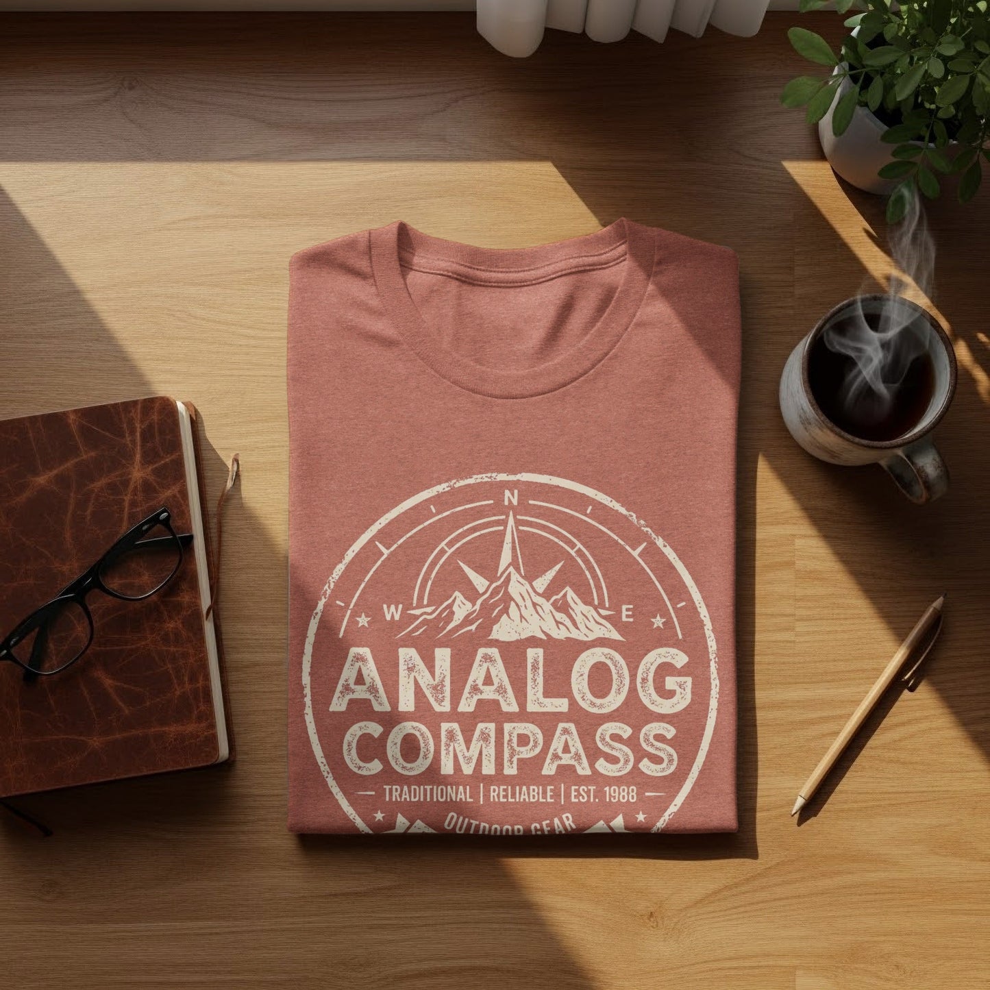 Analog Compass Heritage: The Explorer's Adventure Tee