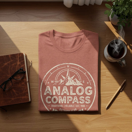 Analog Compass Heritage: The Explorer's Adventure Tee
