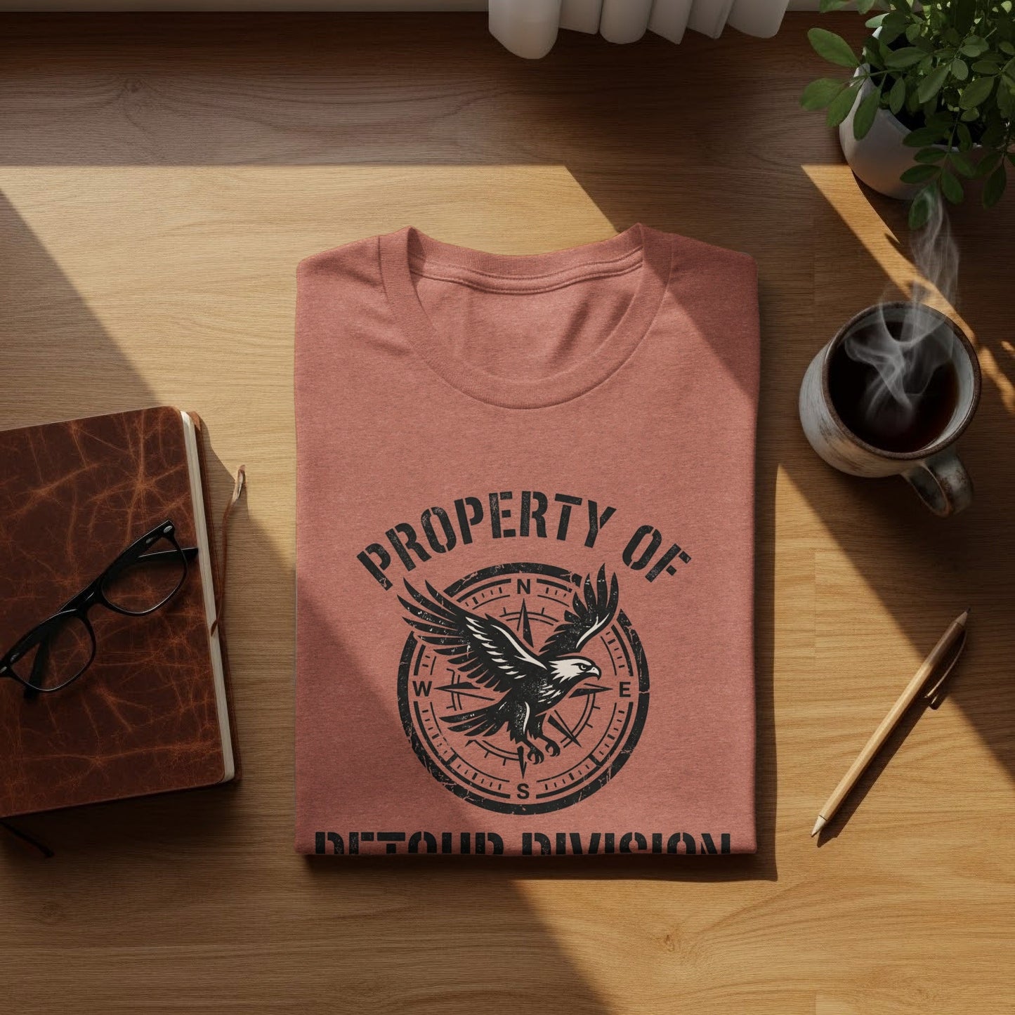 Rugged Detour Division Compass Eagle Tee Wilderness Shirt