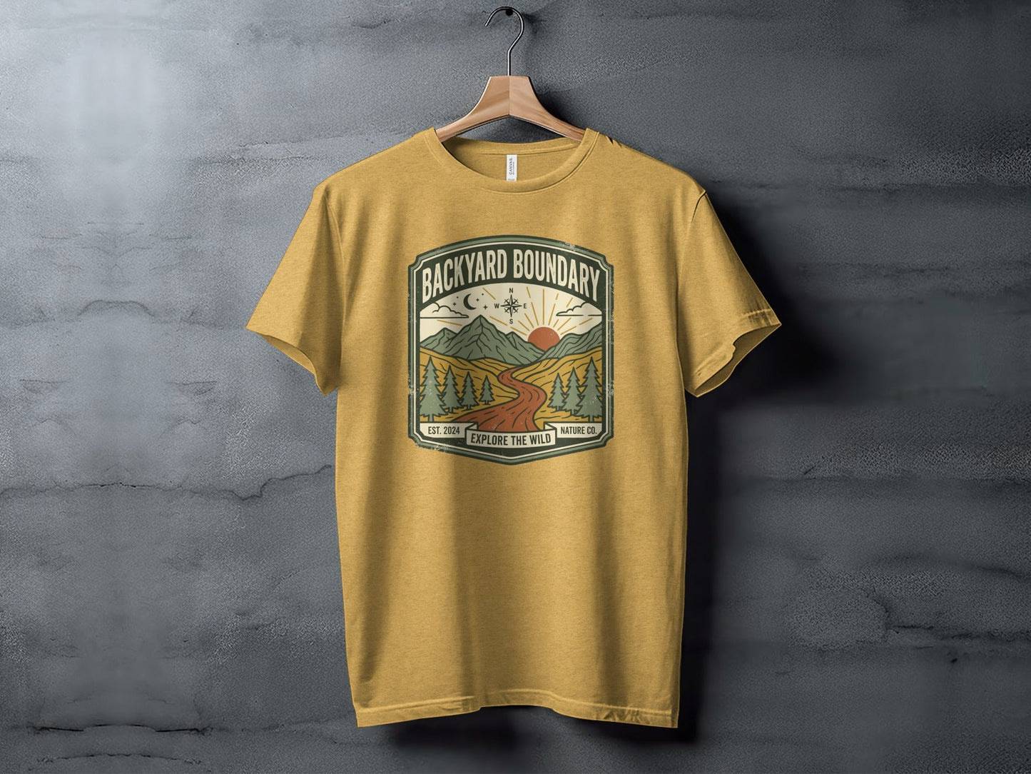 Rugged Backyard Boundary: Explore The Wild Wilderness Shirt