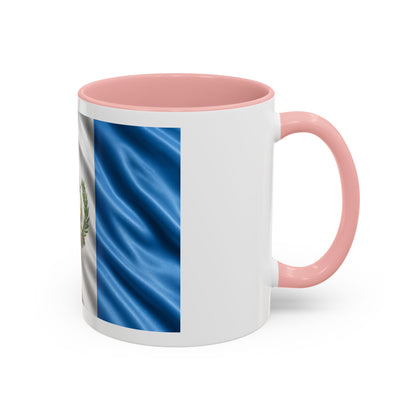 Guatemala Flag Accent Coffee Mug – 11/15oz Patriotic National Emblem Ceramic Mug
