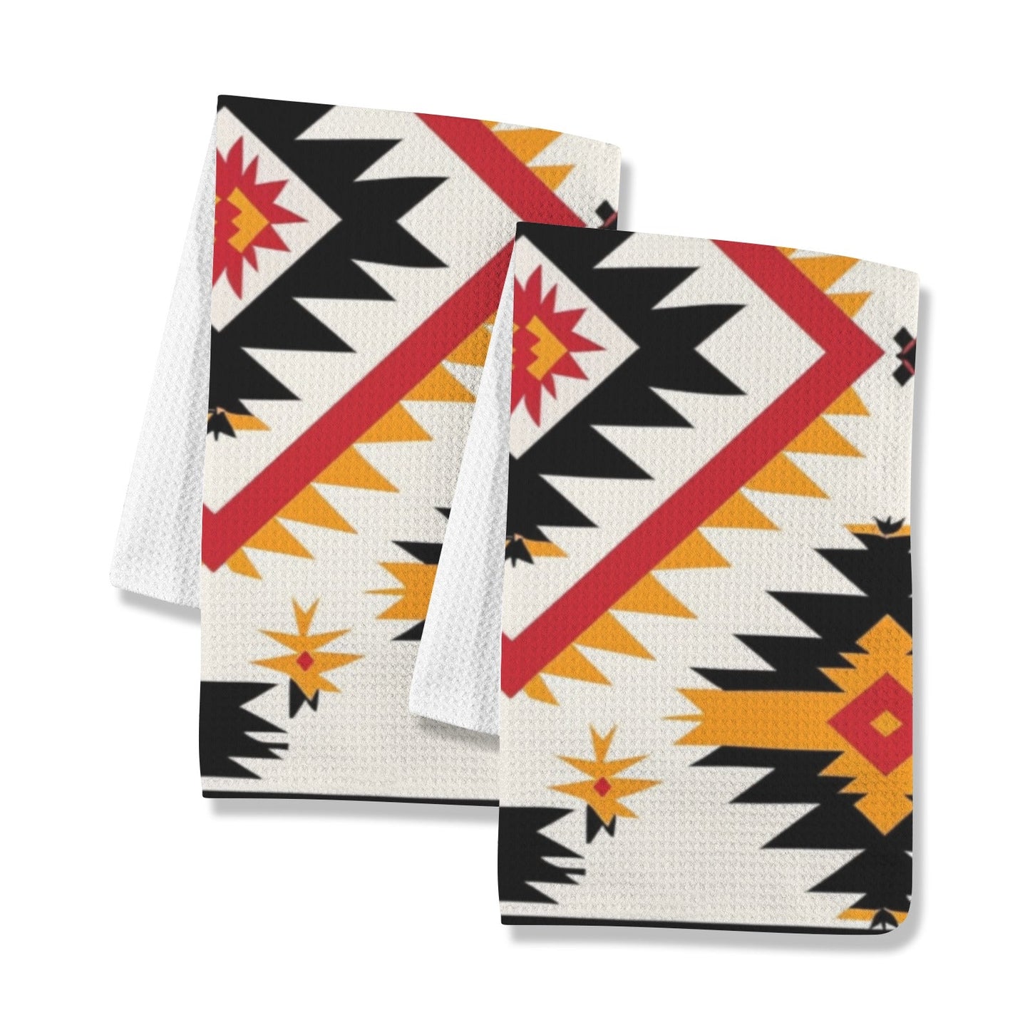 Baha Ranch Southwestern Aztec Set of 2 Kitchen Dish Towels Made in America