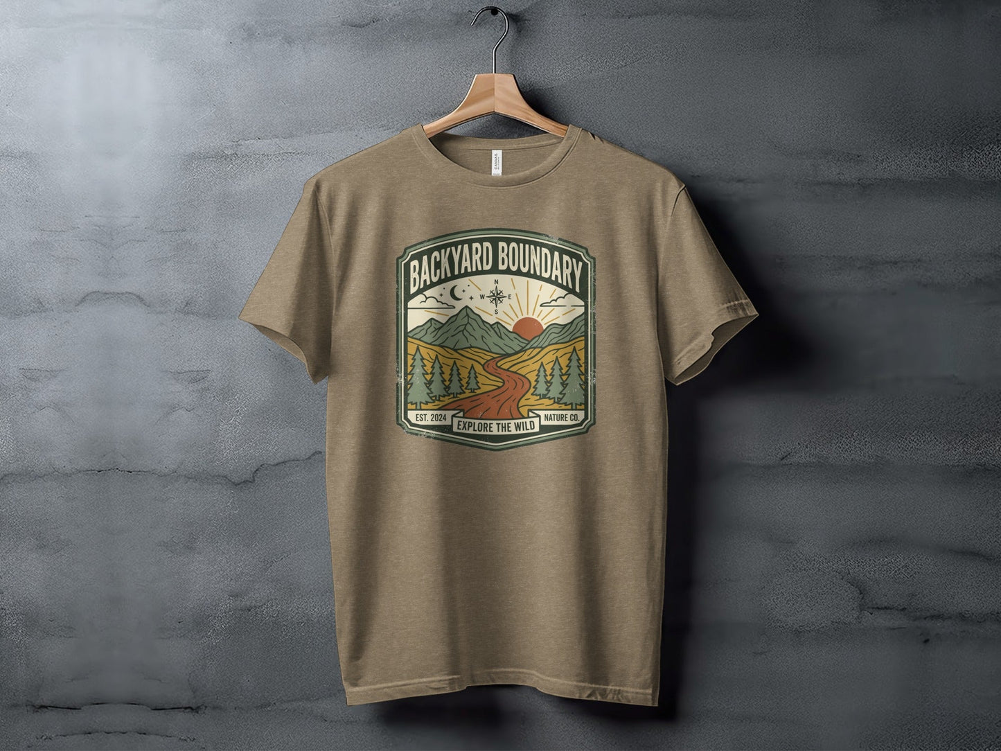 Rugged Backyard Boundary: Explore The Wild Wilderness Shirt
