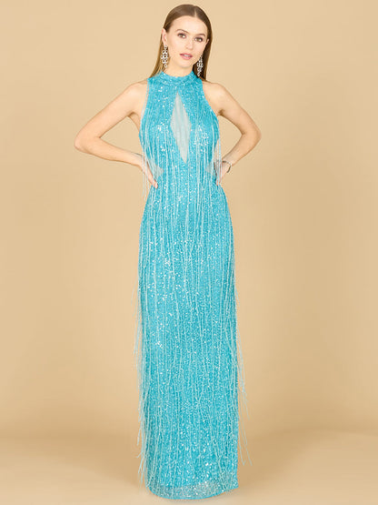 Carrie Fringe Beaded Dress  - OUTLET