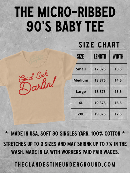 Underground Original Design: Welcome to Memphis, Tennessee Micro-Ribbed Baby Tee