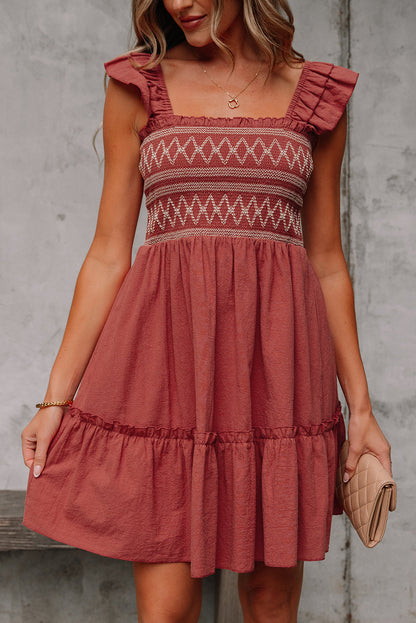 Aurelia Trim Sleeveless Mini Dress