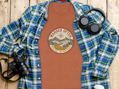 The Original Wander Often Vintage Explorer Adventure Top