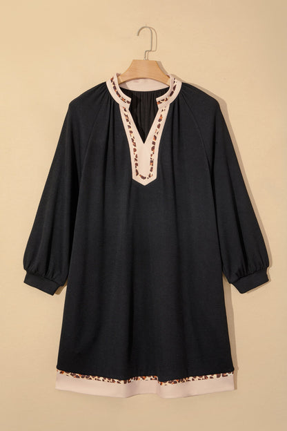 Ainsley Block Trim Ribbed PLUS Dress