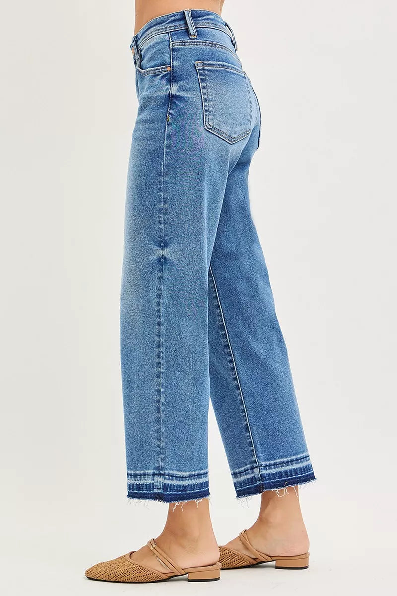 RISEN Slouchy Cropped  Boyfriend Jeans
