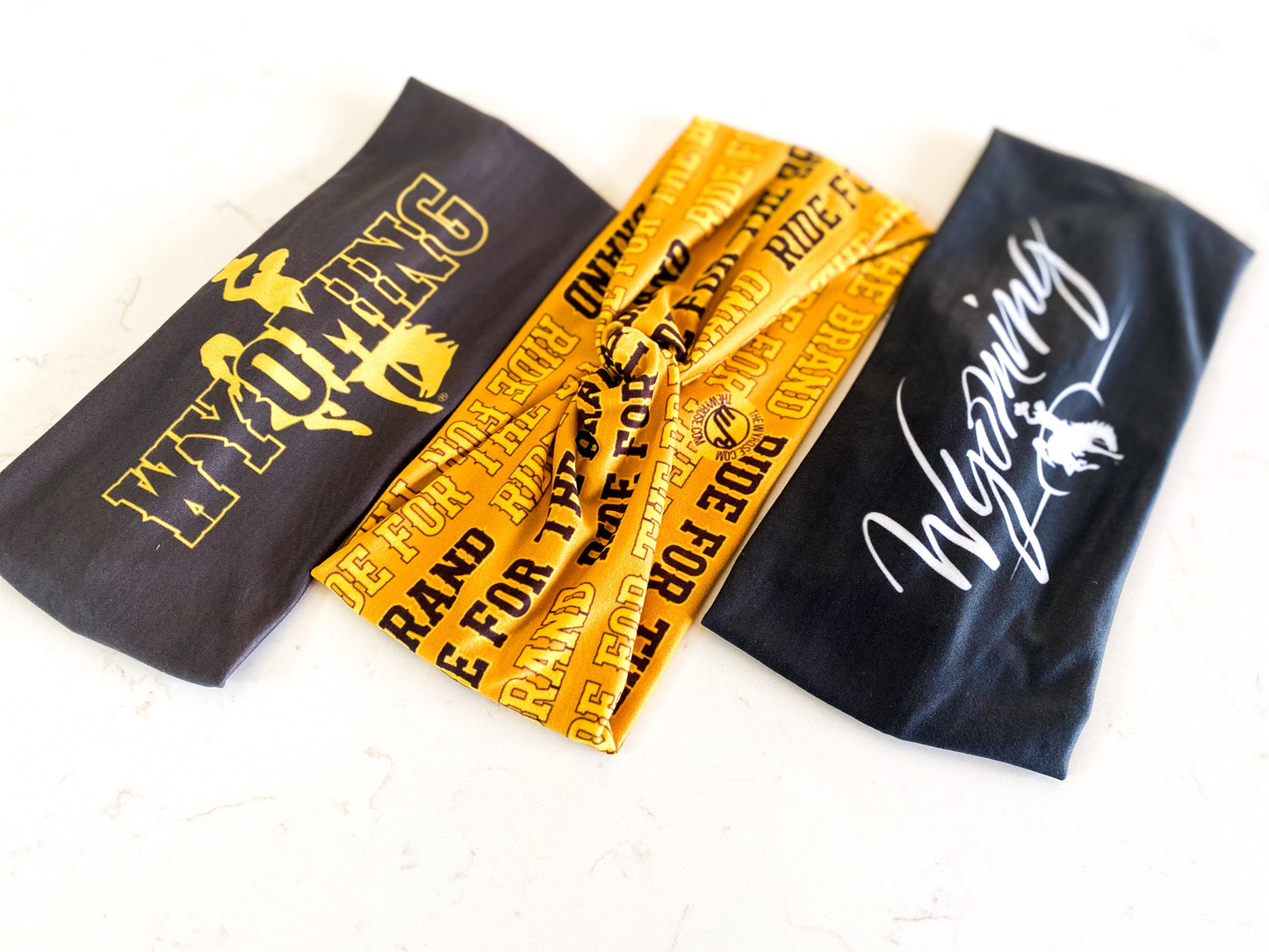 State of Wyoming Headband in Black