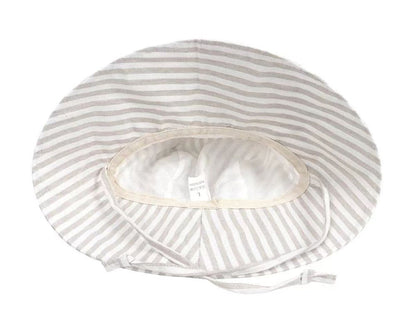 Wide Brim Kids Linen Sun Hat – Breathable UV Protection Toddler Bucket Hat - Baileys