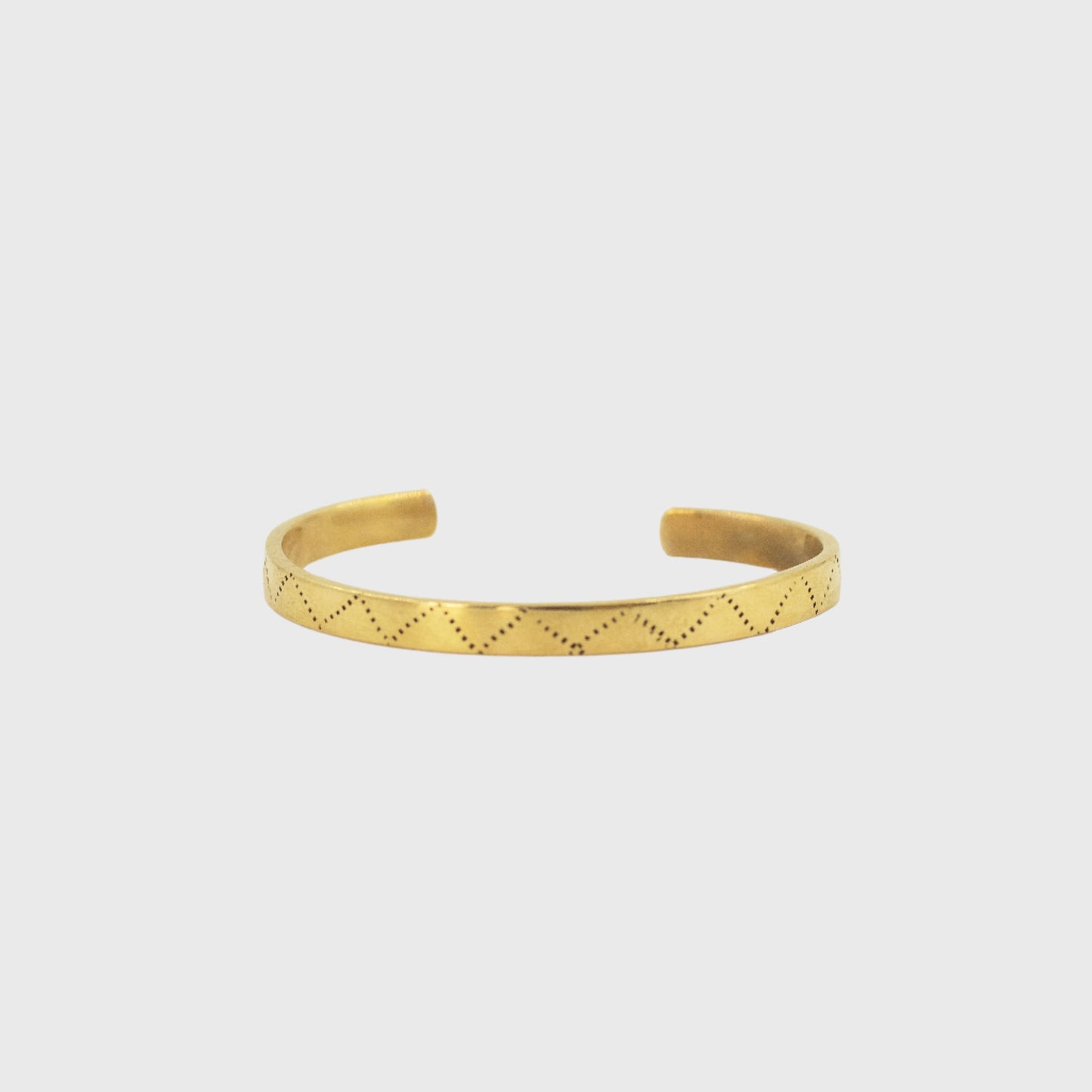 Engraved Brass Cuff Bracelet | Rubi