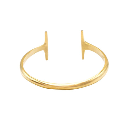 Double T Wrap Brass Bracelet | Simba