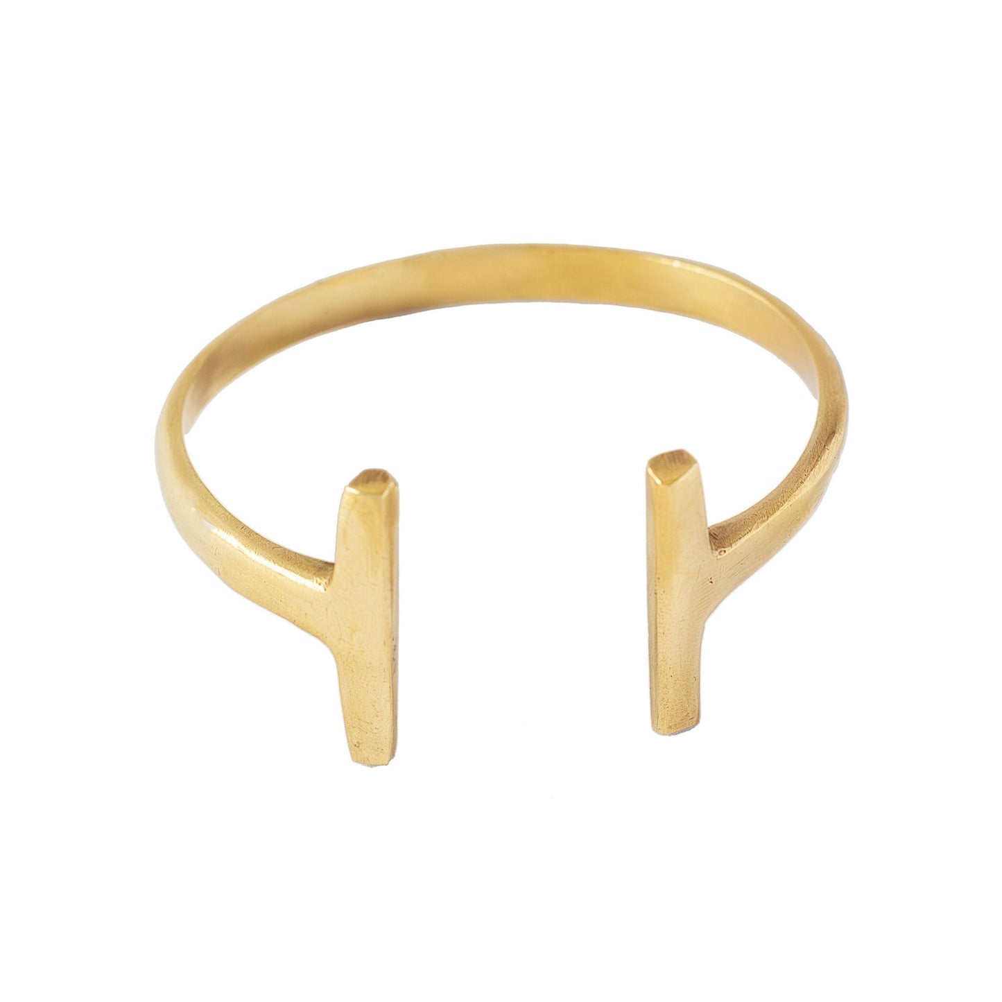Double T Wrap Brass Bracelet | Simba