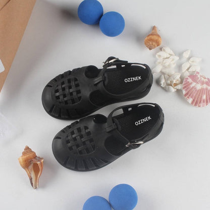 Aqua-Joy Kids Jelly Sandals – Waterproof Toddler Summer Shoes with Wide Toe Box & Anti-Slip Sole
