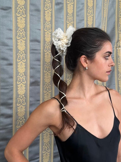 Lacy Peplum Scrunchie