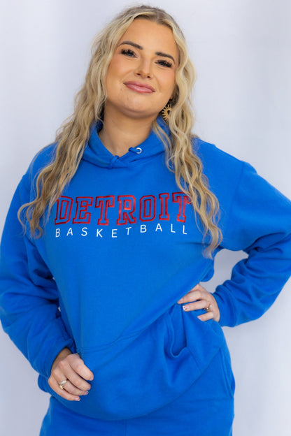 Royal Blue Detroit BOLD Puff + Sparkle Sweatsuit