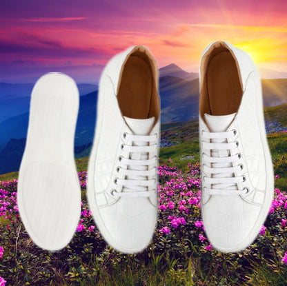 DON JOHN Crocodile Sneakers Handmade Men's