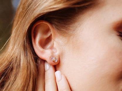Baguette Studs - Sunstone