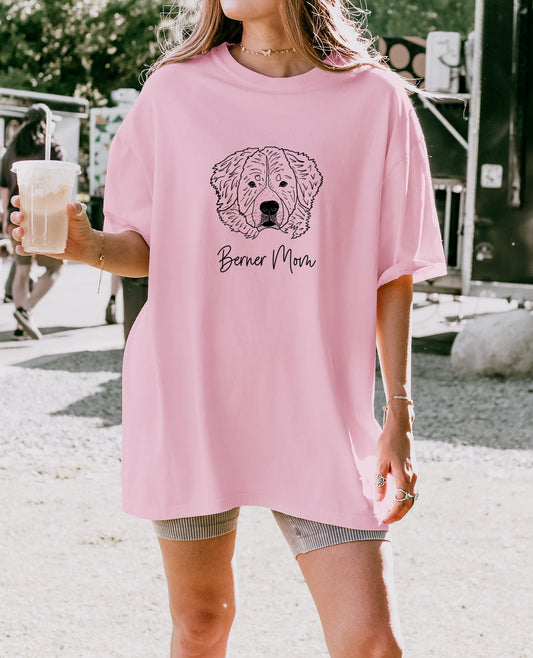 Berner Mom Bernese Mountain Dog Mom Comfort Colors T Shirt