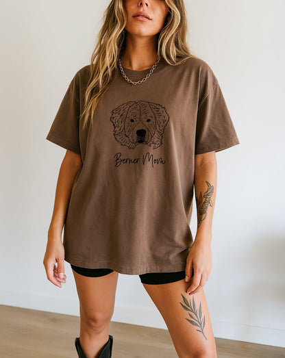Berner Mom Bernese Mountain Dog Mom Comfort Colors T Shirt