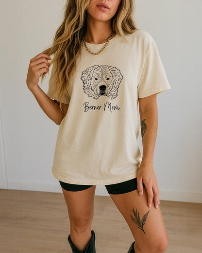 Berner Mom Bernese Mountain Dog Mom Comfort Colors T Shirt