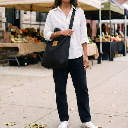 Canvas Carry-All Crossbody Bag | Amani