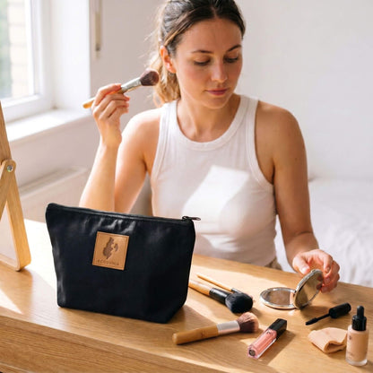 Ren Canvas Makeup Bag – Fair Trade Cosmetic & Toiletry Pouch