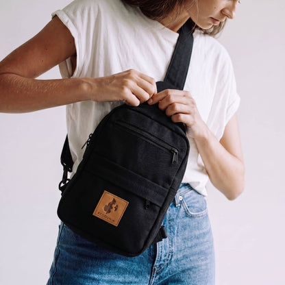 Large Canvas Crossbody Sling Bag for Men & Women | Umoja
