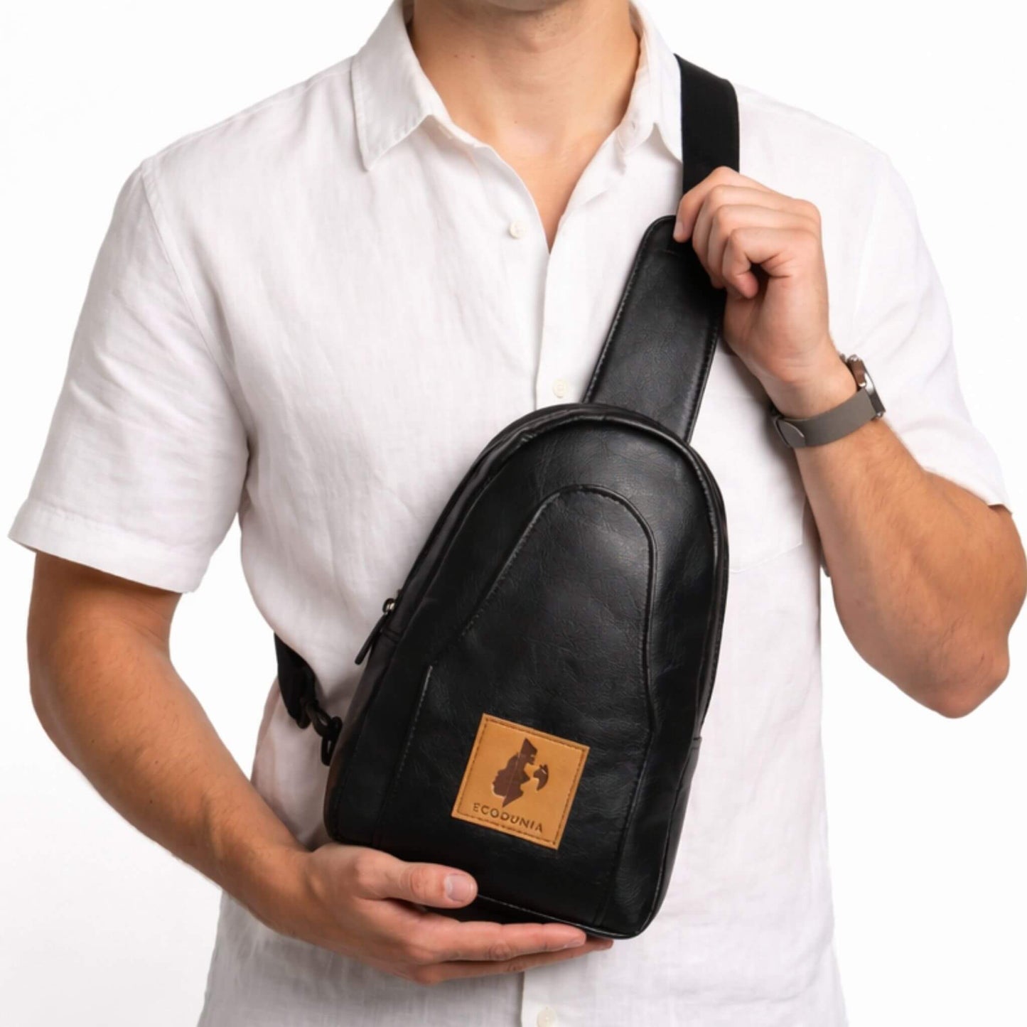Small Vegan Leather Crossbody Sling Bag | Buru