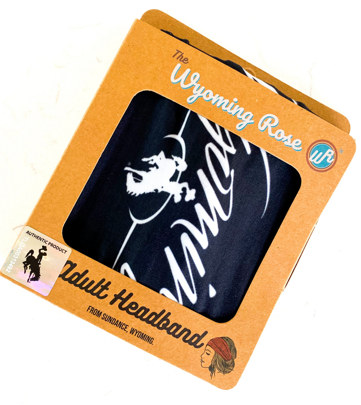 State of Wyoming Headband in Black