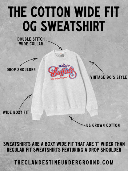 Underground Original Design: LUCKY! PUFF Boxy Cotton Sweatshirt