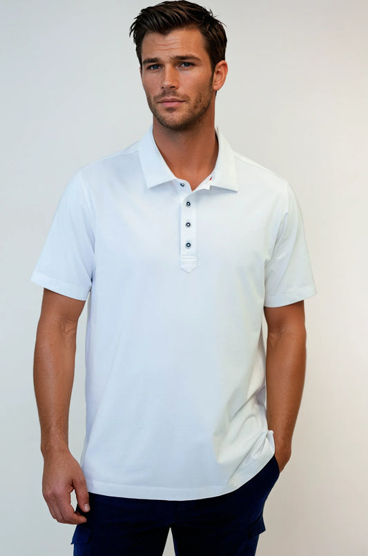 Buki Cinqo Polo - White